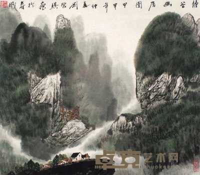 刘宗琪 静谷幽居图 镜心 47×53.5cm